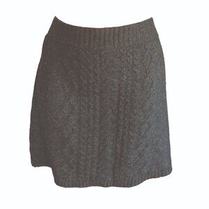 Marisa Christina, charcoal grey knitted skirt, size small